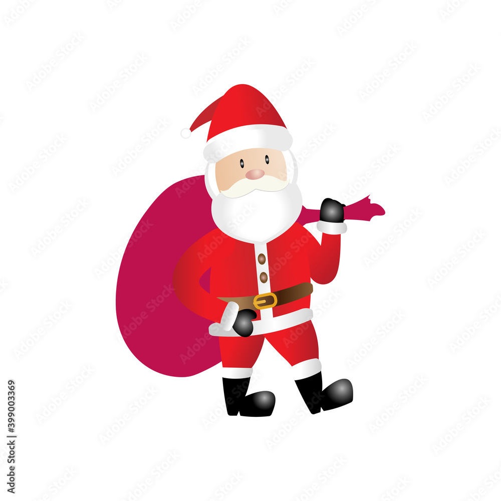 Cute Santa Claus Vector Illustration Cute Santa Claus Vector Illustration