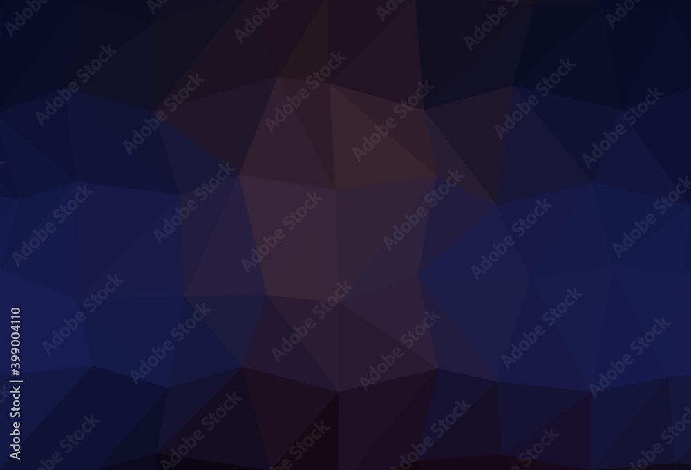 Dark Blue, Red vector polygonal background. Dark Blue, Red vector polygonal background.