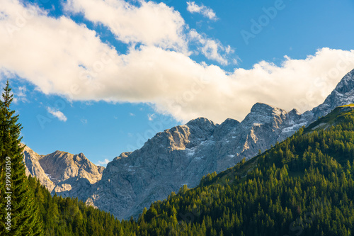 View at the Peek (Hoher Goll 2522m) from Rossfeld Panorama Road - Germany © Pawel Pajor