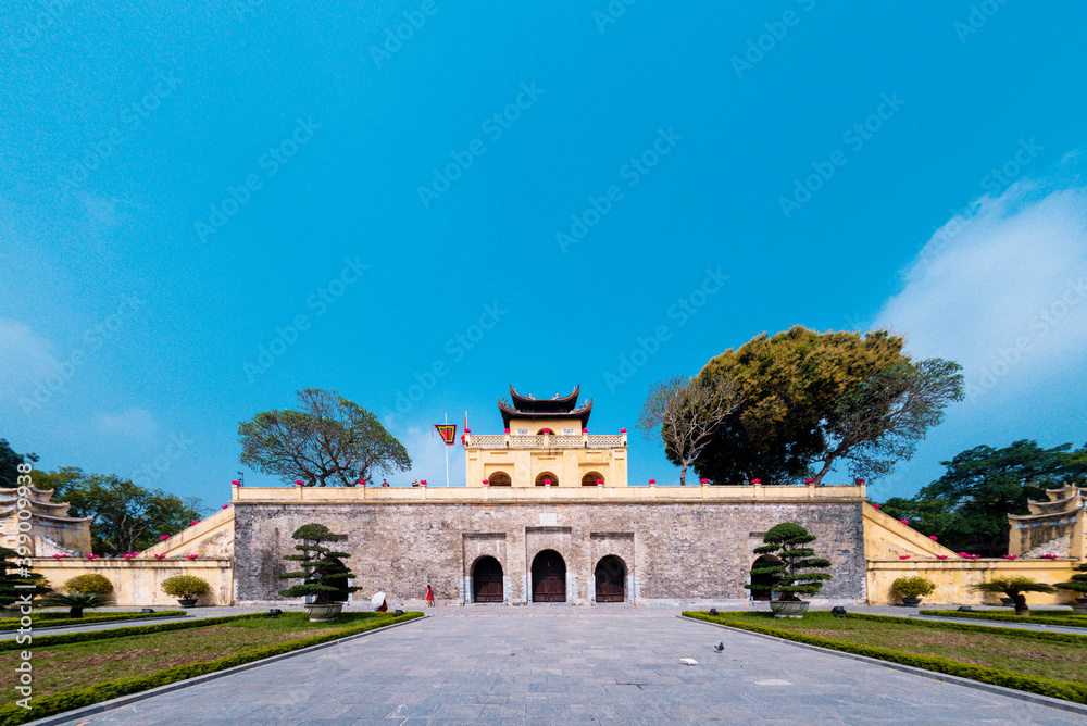 Thang Long Citadel Royal as a world heritage famous in Ha Noi, Vietnam
