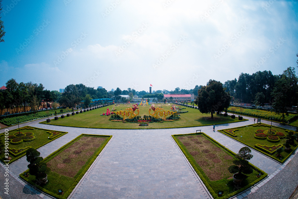 Thang Long Citadel Royal as a world heritage famous in Ha Noi, Vietnam