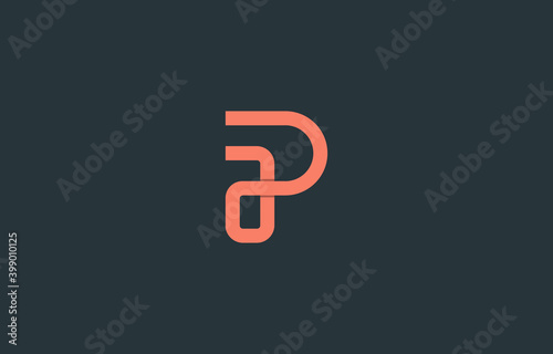 monogram connected letter PA, AP logo design