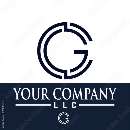 A simple and elegant GC font logo that suits your business and uses the latest Adobe illustrations.