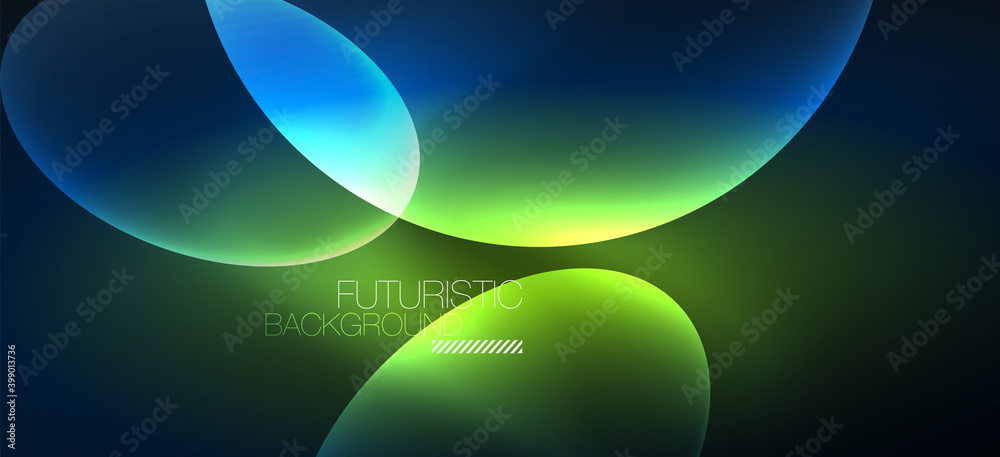 Neon ellipses abstract backgrounds. Shiny bright round shapes glowing in the dark. Vector futuristic illustrations for covers, banners, flyers and posters and other Neon ellipses abstract backgrounds. Shiny bright round shapes glowing in the dark. Vector futuristic illustrations for covers, banners, flyers and posters and other