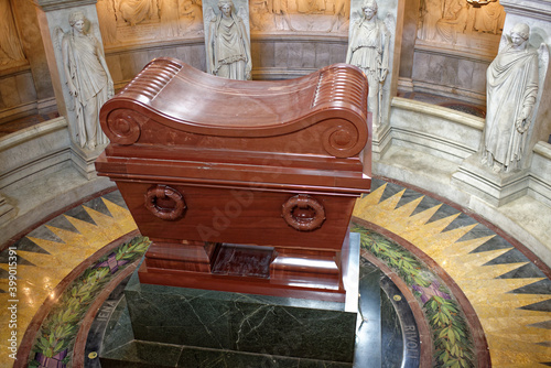 The tomb of Napoleon Bonaparte.The St. Louis Cathedral Invalides