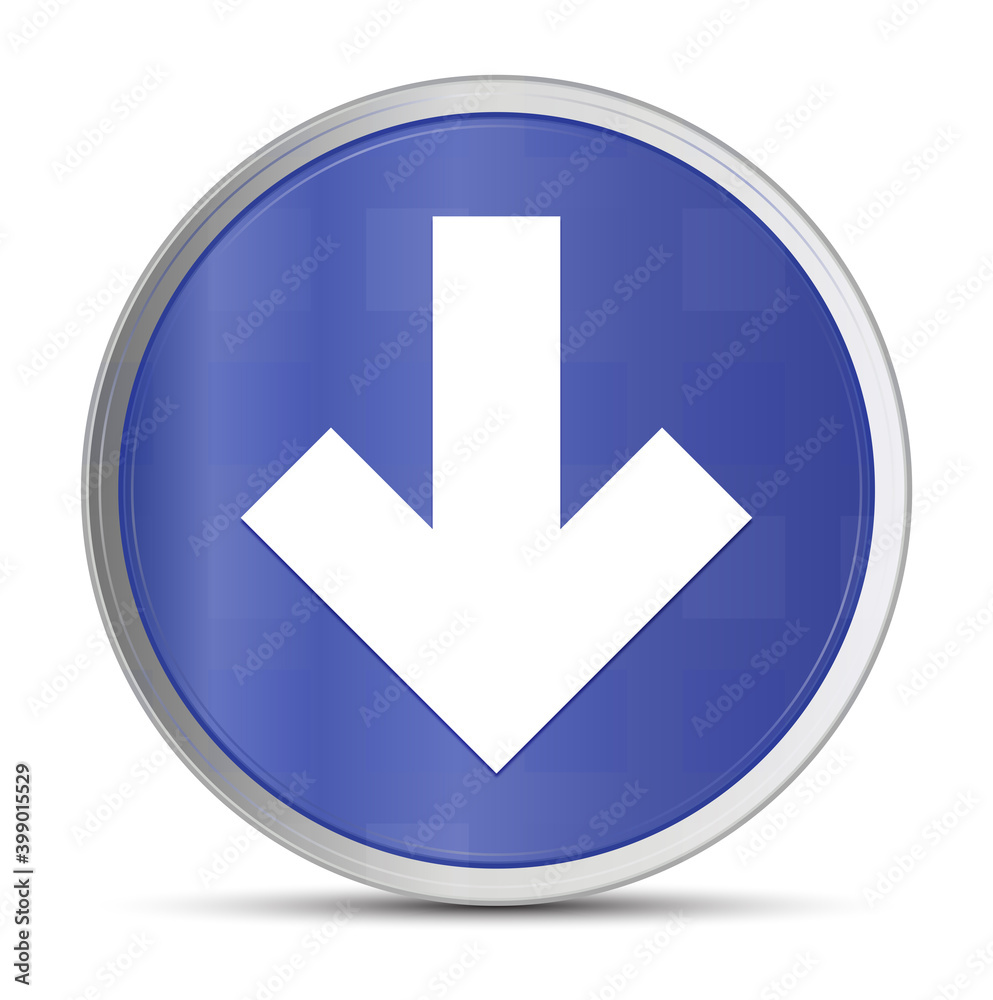 Download icon prime blue round button vector illustration design silver frame push button Download icon prime blue round button vector illustration design silver frame push button