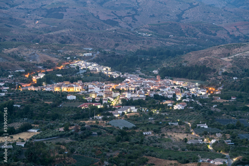 a village in a valley in southern Spain