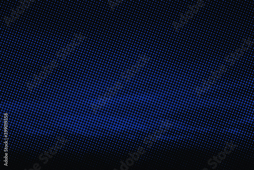 Dots Background. Monochrome Vintage Texture. Pop-art Pattern. Abstract dark sky blue and navy  Overlay. Vector illustration