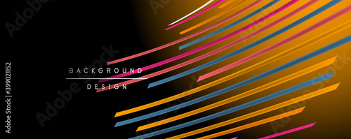 Abstract colorful lines vector background. Internet, big data and technology connections concept, abstract template