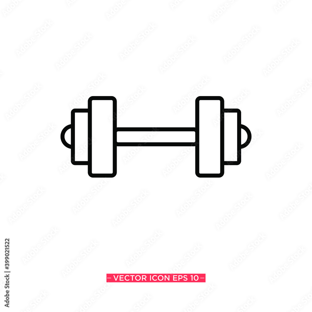 Barbell Icon Vector Illustration Barbell Icon Vector Illustration