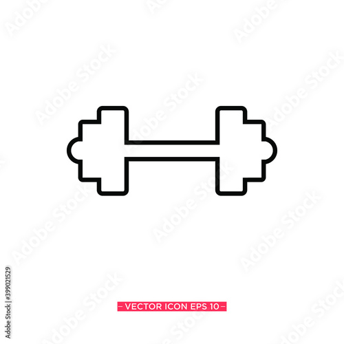 Barbell Icon Vector Illustration