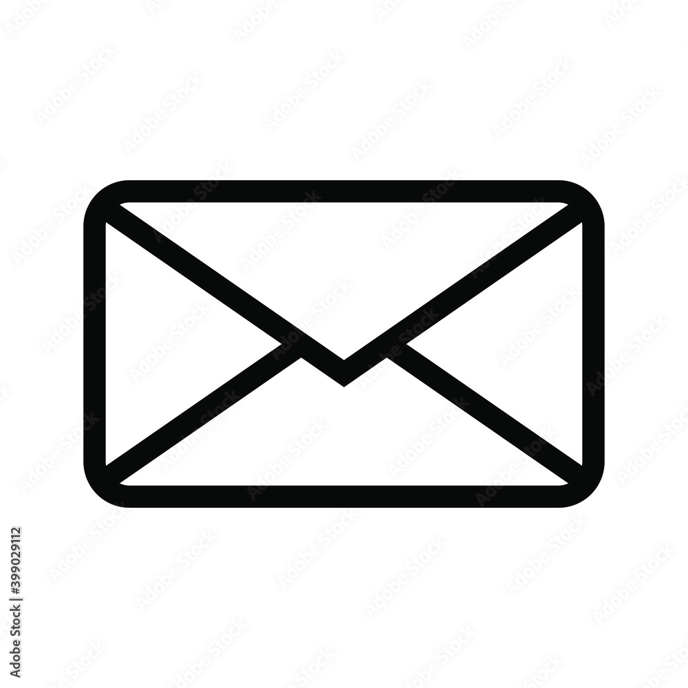 Mail icon. Online postal sign. vector illustration on white background