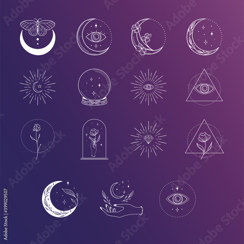 Esoteric logo designs and templates collection