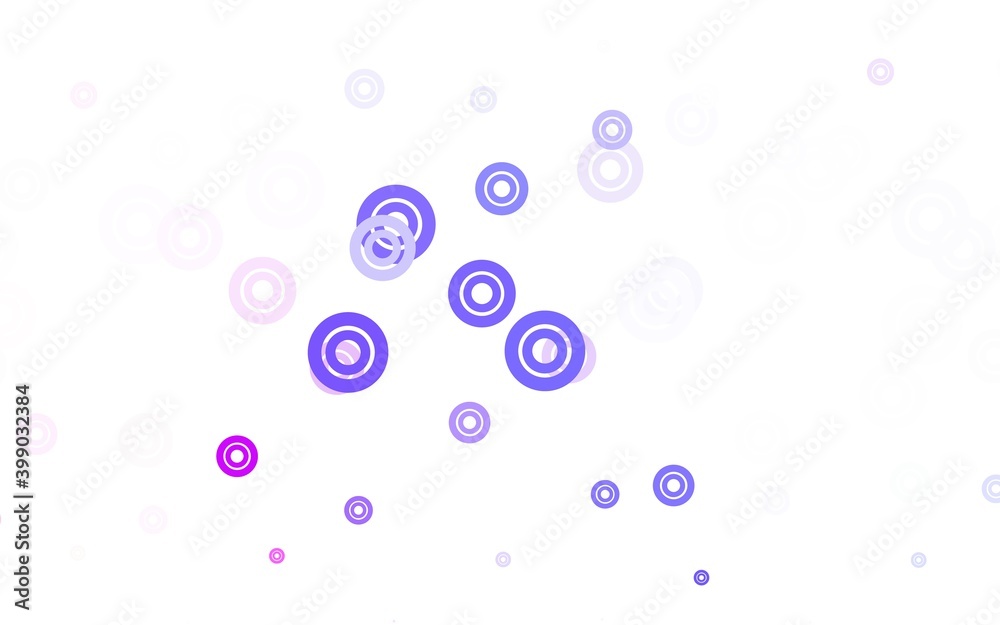 Light Purple, Pink vector texture with disks.