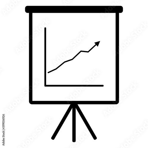 Diagramm und Flipchart