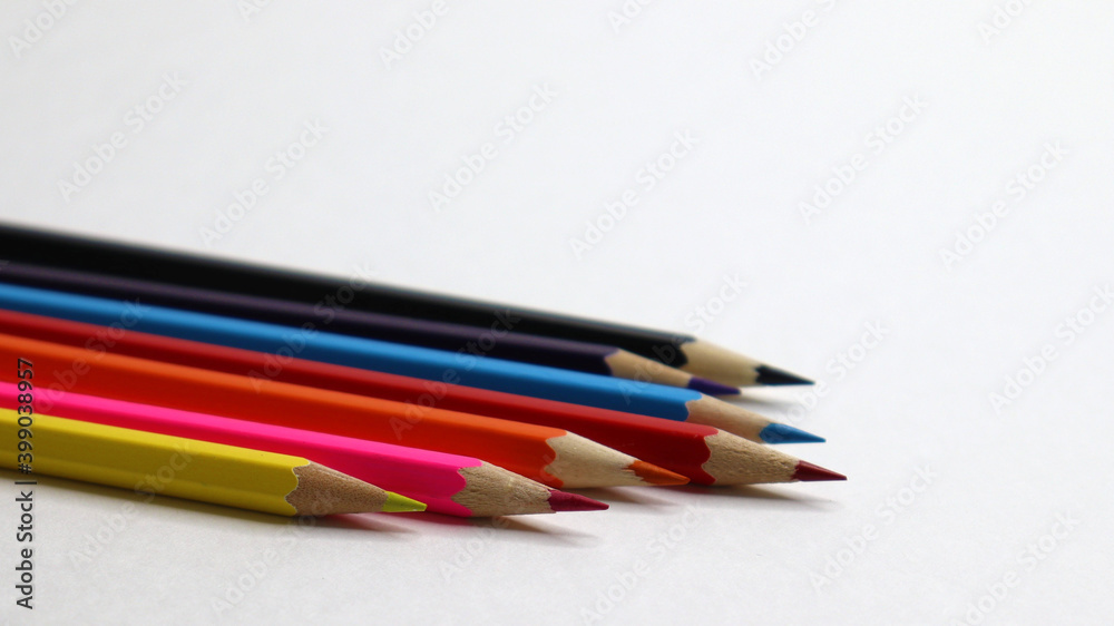 colored pencils on a white background are beautiful colored pencils on a white background are beautiful