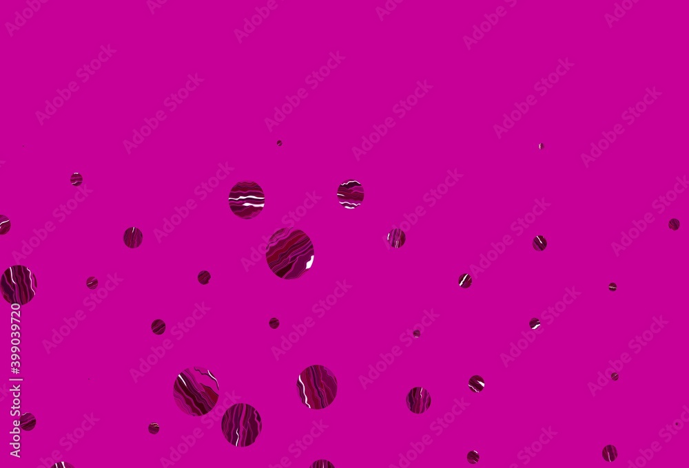 Light pink vector cover with spots. Light pink vector cover with spots.