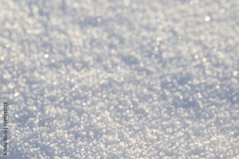 winter Sunny day, snow field, defocus light winter Sunny day, snow field, defocus light