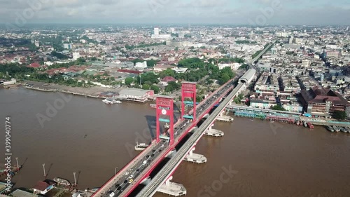 Ampera Bridge is a kind of city symbol, located in the middle of Palembang city, connecting the across the Ulu and across the Ilir areas which are separated by the Musi River.