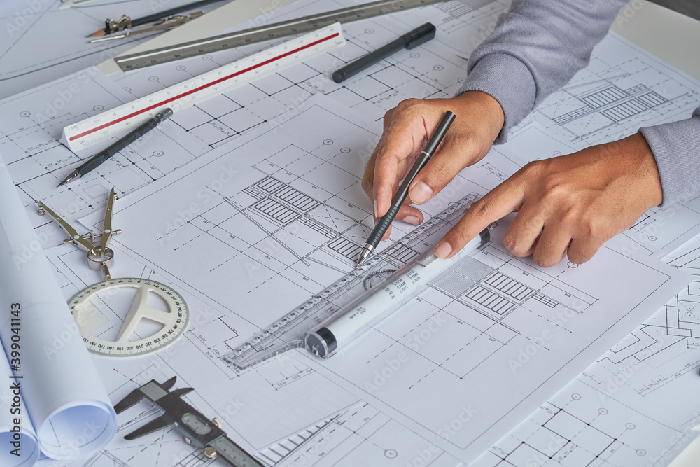 Architect engineer contractor design working drawing sketch plan blueprint and making architectural construction house building in architect studio. Architect engineer contractor design working drawing sketch plan blueprint and making architectural construction house building in architect studio.