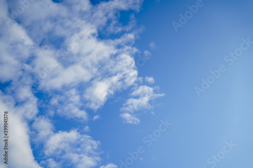 daytime blue sky with white clouds. Weather forecast. 