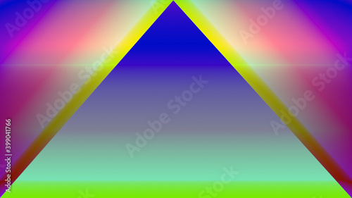 Abstract background. Multi-colored triangles