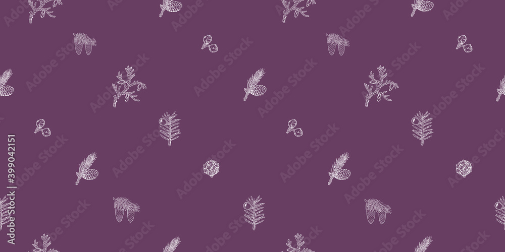 Seamless Christmas pattern on the theme of the Christmas tree Seamless Christmas pattern on the theme of the Christmas tree