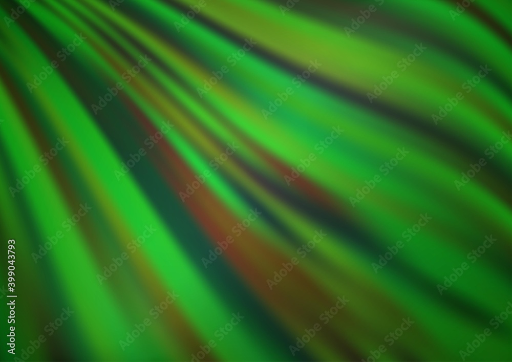 Light Green vector pattern with lava shapes. Light Green vector pattern with lava shapes.