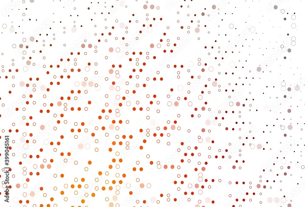 Light Red, Yellow vector cover with spots. Light Red, Yellow vector cover with spots.