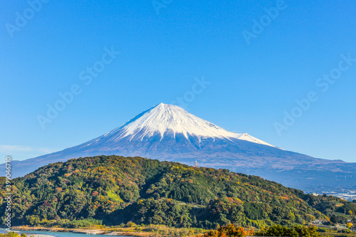 静岡県富士川からの富士山