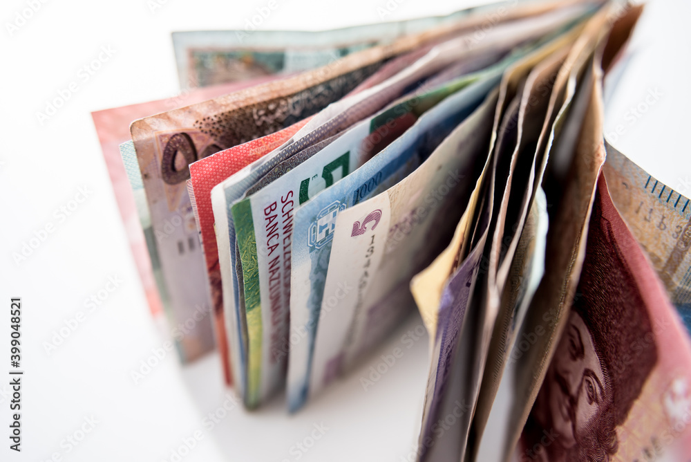 Paper money background of the different countries Paper money background of the different countries