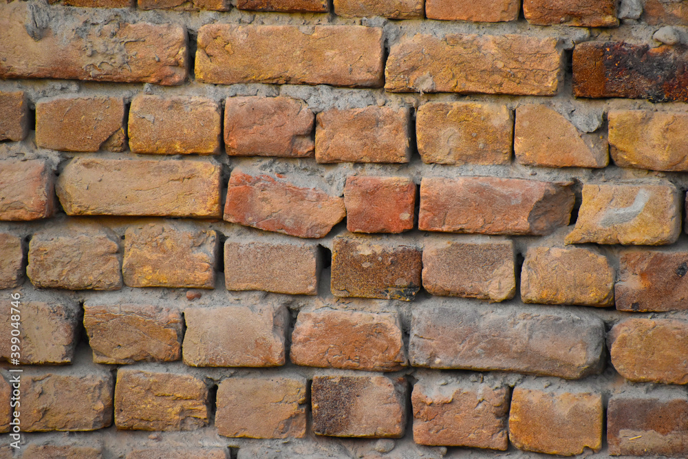 Old brick wall, grunge background, Real old brick wall texture useful for background