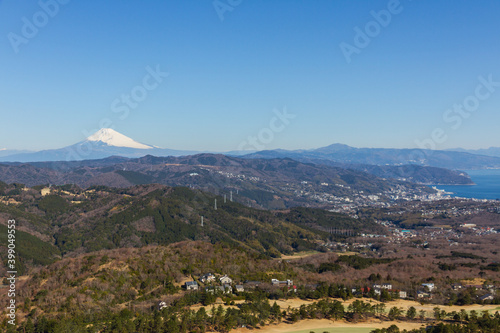 静岡県伊東市大室山からの富士山