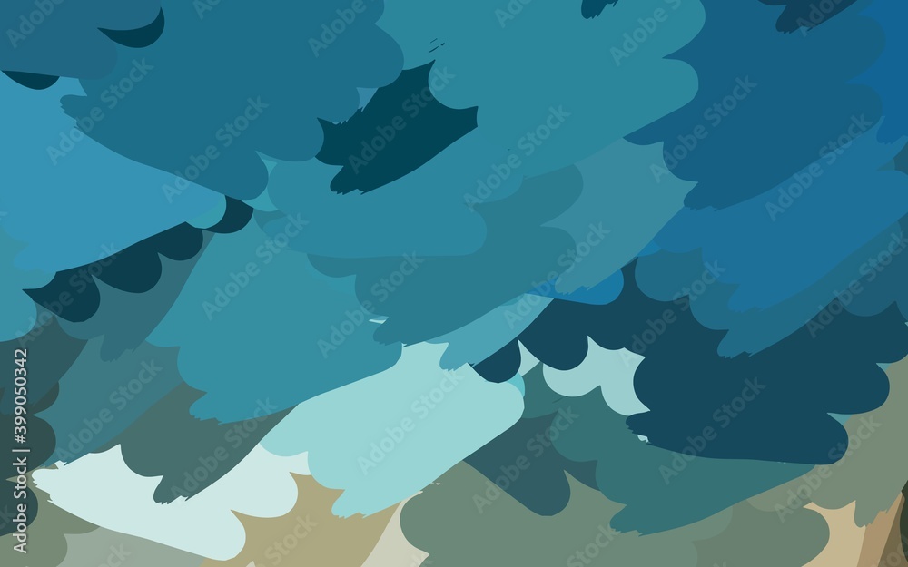 Light Blue, Yellow vector template with chaotic shapes. Light Blue, Yellow vector template with chaotic shapes.