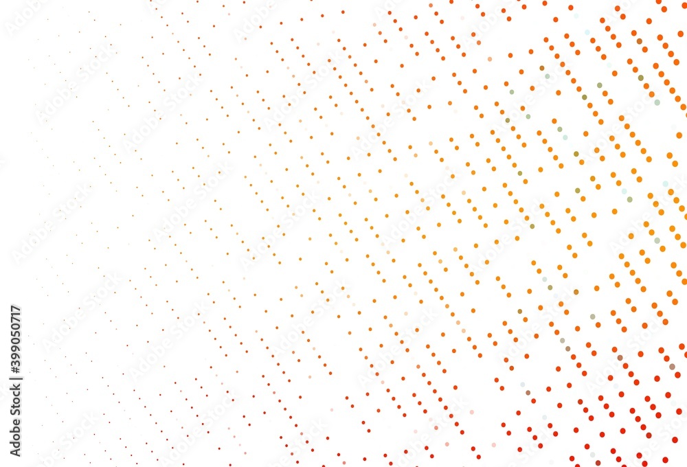 Light Orange vector template with circles.