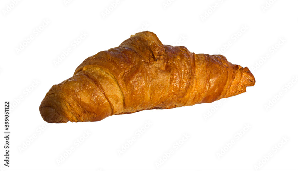 plain croissant isolated on a white background plain croissant isolated on a white background