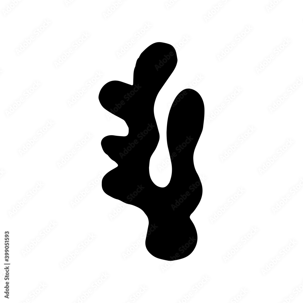 algae sea coral vector sign silhouette algae sea coral vector sign silhouette