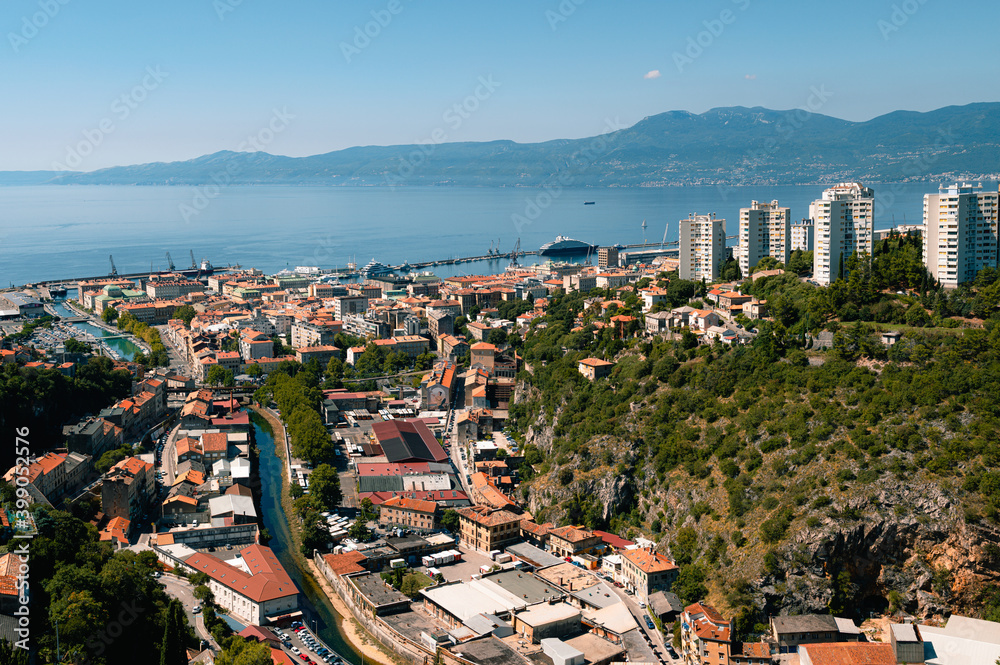Obraz premium Rijeka, Croatia, European Capital of Culture 2020, Panorama
