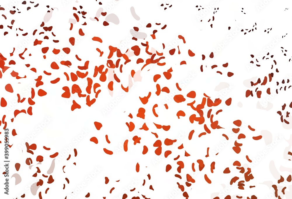 Fototapeta premium Light Red, Yellow vector texture with random forms.