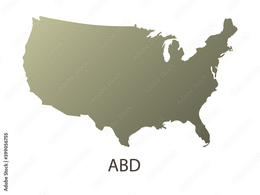 USA map concept design. Map concept for ads, posters, brochures and flyers. Vector drawing.
