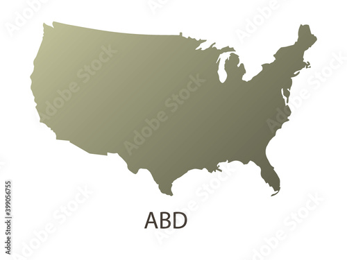 USA map concept design. Map concept for ads, posters, brochures and flyers. Vector drawing. 