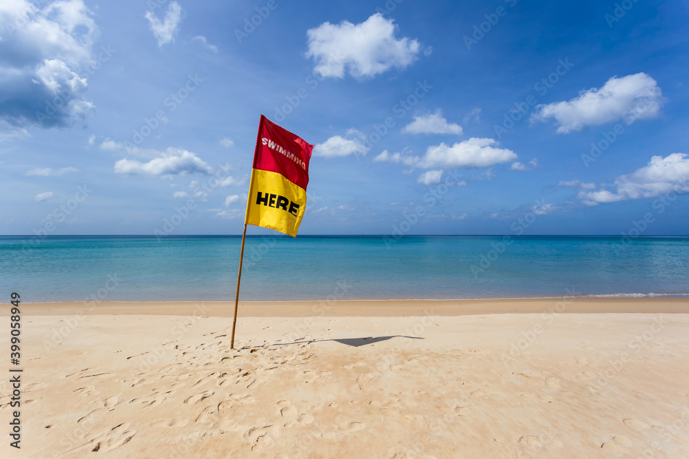 Beautiful nature of the Andaman Sea and white sand beach in the morning at Patong Beach, Phuket Island, Thailand. Nature and travel concept Beautiful nature of the Andaman Sea and white sand beach in the morning at Patong Beach, Phuket Island, Thailand. Nature and travel concept
