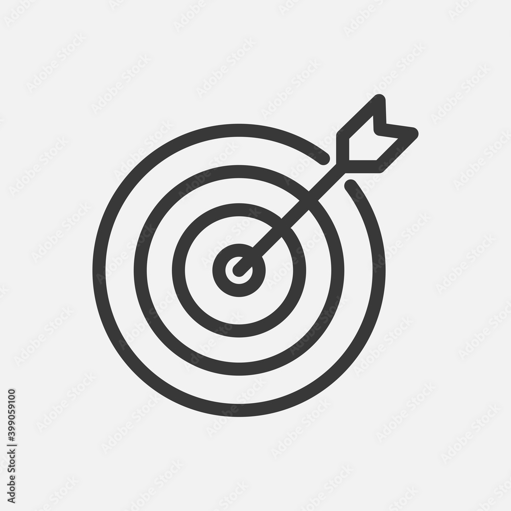Target icon isolated on background. Aim symbol modern, simple, vector, icon for website design, mobile app, ui. Vector Illustration Target icon isolated on background. Aim symbol modern, simple, vector, icon for website design, mobile app, ui. Vector Illustration