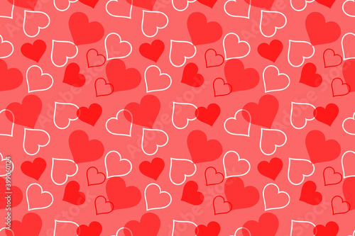 Valentine's day background with hearts romance pattern