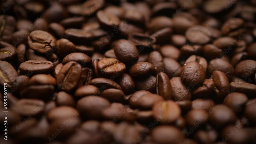 fresh roasted coffee beans background (looping) fresh roasted coffee beans background (looping)
