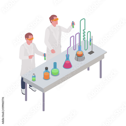 Pharmaceutical Production Vector Illustration