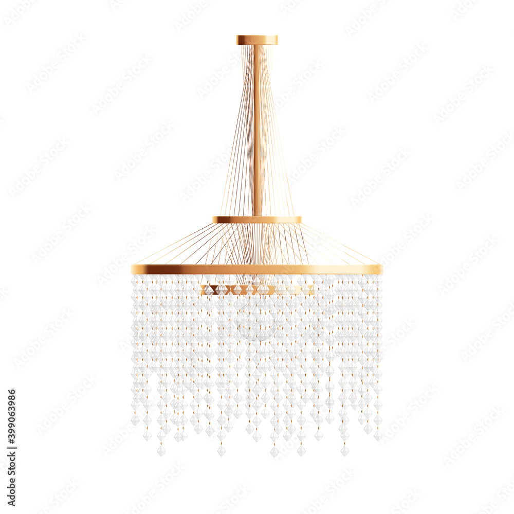 Obraz premium Glass Chandelier Lamp Composition