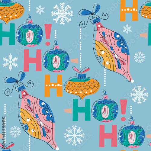 Christmas HO HO pattern 17