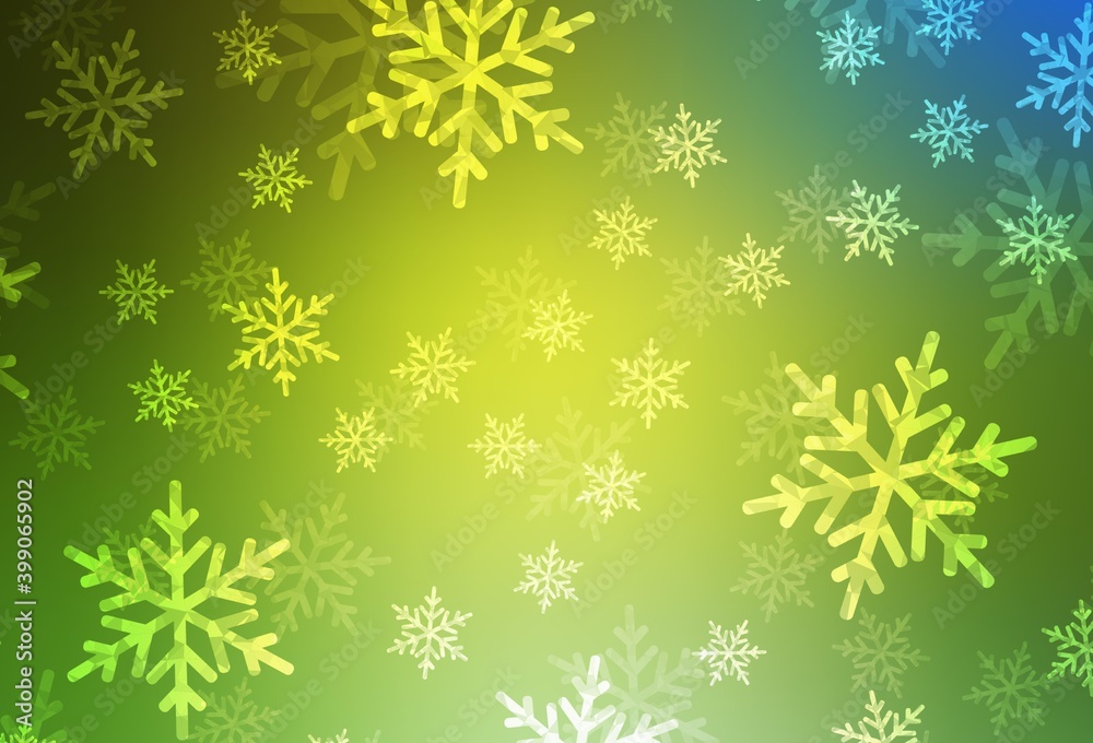 Light Green, Yellow vector texture in birthday style. Light Green, Yellow vector texture in birthday style.