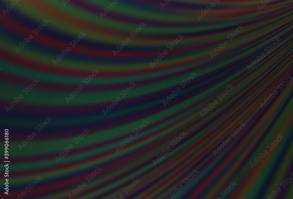 Fototapeta premium Dark Silver, Gray vector template with bubble shapes.